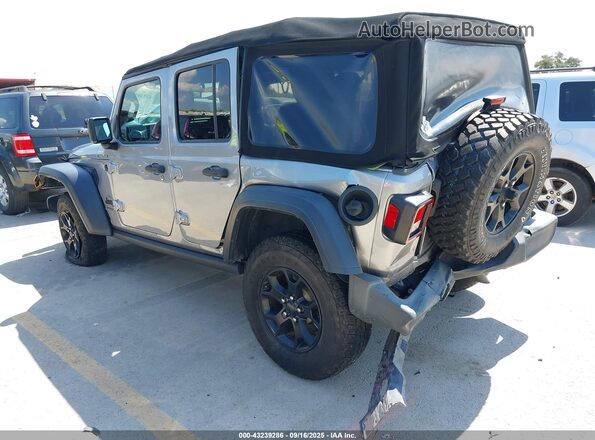 1C4HJXDG7LW340134 2020 JEEP WRANGLER UNLIMITED Silver Tył lewy