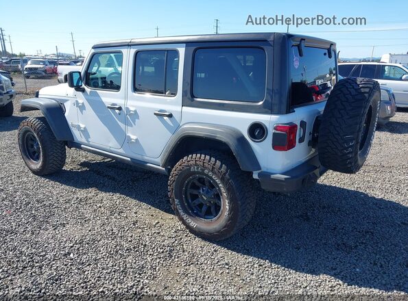 1C4HJXDN1MW569845 2021 JEEP WRANGLER UNLIMITED Белый Задняя левая четверть