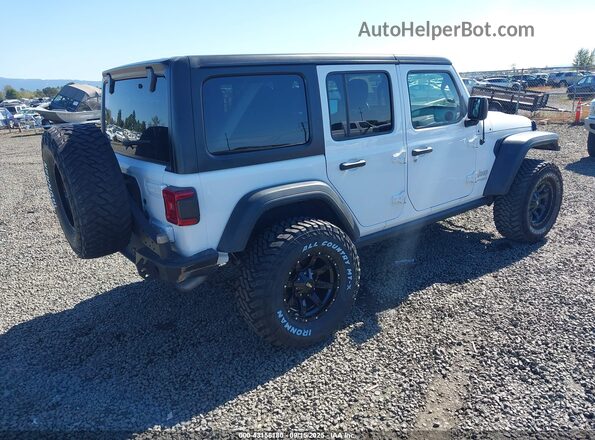 1C4HJXDN1MW569845 2021 JEEP WRANGLER UNLIMITED Белый Задняя правая четверть