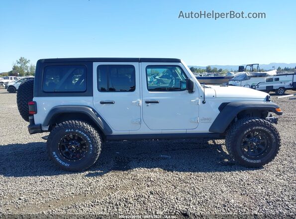 1C4HJXDN1MW569845 2021 JEEP WRANGLER UNLIMITED Белый Панорамный вид салона 360°