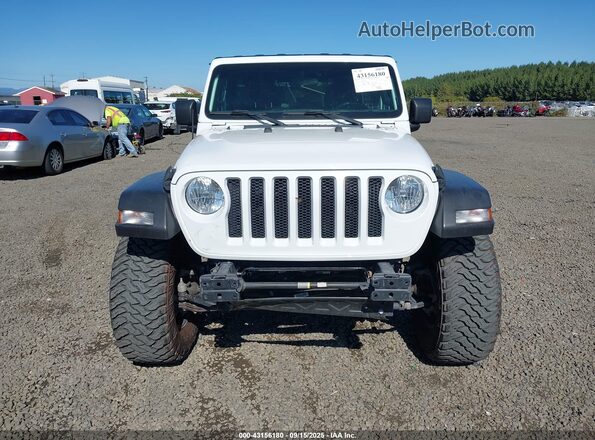 1C4HJXDN1MW569845 2021 JEEP WRANGLER UNLIMITED Белый Вид задней части салона