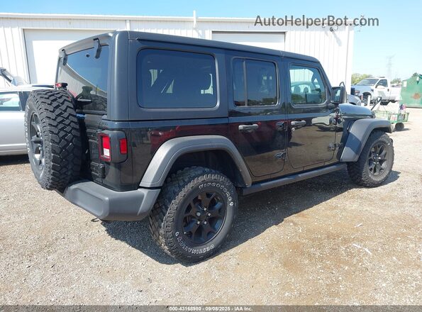 1C4HJXDN1MW648786 2021 JEEP WRANGLER UNLIMITED Черный Задняя правая четверть