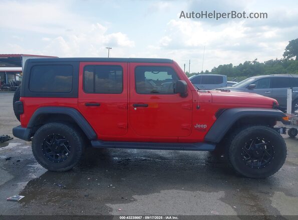 1C4HJXDN4LW213758 2020 JEEP WRANGLER UNLIMITED Red Панорамний вид салону 360°
