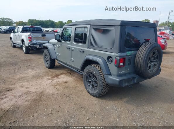 1C4HJXDN6JW249111 2018 JEEP WRANGLER UNLIMITED Gray Trasero izquierdo