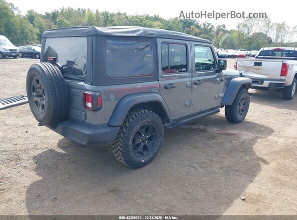 1C4HJXDN6JW249111 2018 JEEP WRANGLER UNLIMITED Gray Trasero derecho