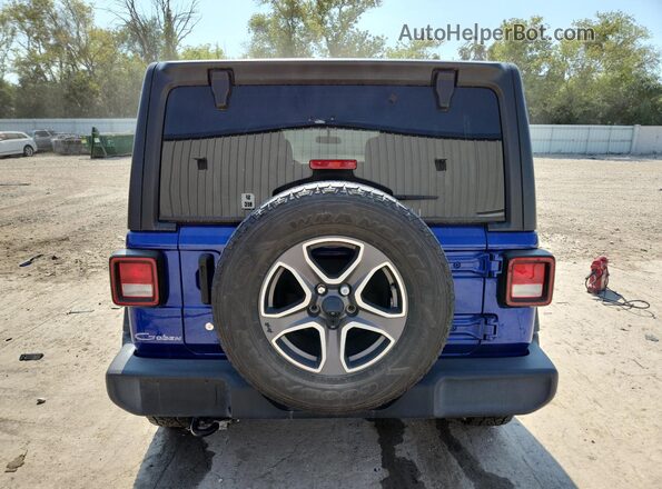 1C4HJXDN9LW105894 2020 JEEP WRANGLER Blue Вид ззаду