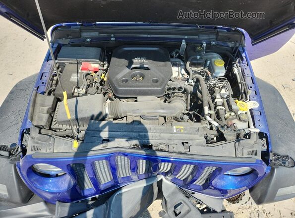 1C4HJXDN9LW105894 2020 JEEP WRANGLER Blue Вид підкапотного простору