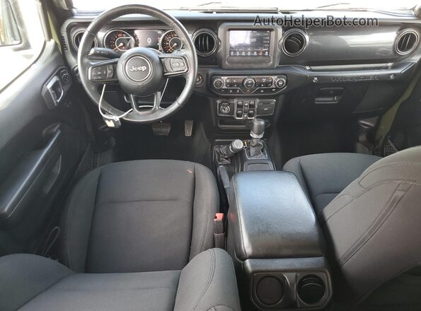 1C4HJXDN9MW535152 2021 JEEP WRANGLER Green Dashboard view