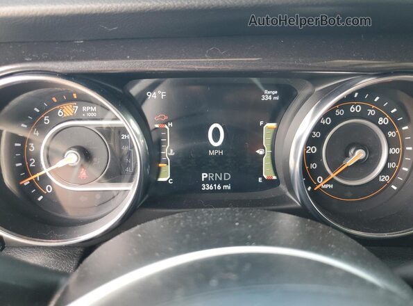 1C4HJXDN9MW535152 2021 JEEP WRANGLER Green Instrument cluster view