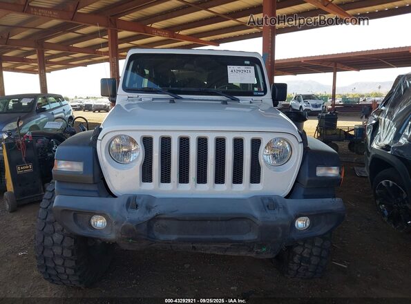 1C4HJXDNXLW279733 2020 JEEP WRANGLER UNLIMITED White Вид щитка приладів