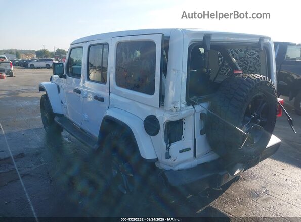 1C4HJXEM3MW598656 2021 JEEP WRANGLER UNLIMITED White Задня ліва чверть