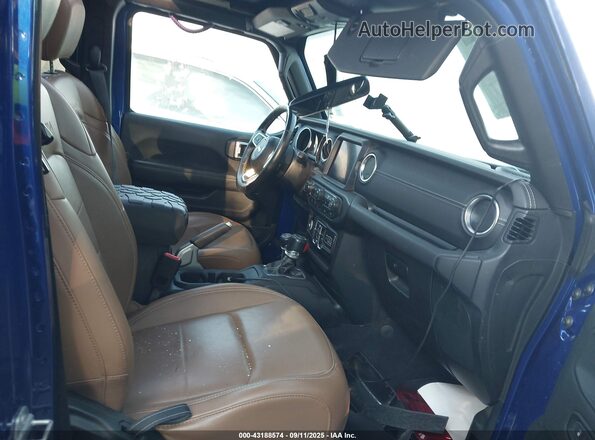 1C4HJXEN0LW335340 2020 JEEP WRANGLER UNLIMITED Blue Вид салону спереду