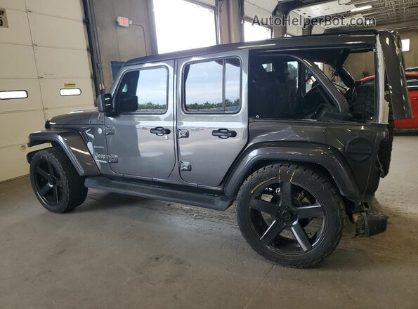 1C4HJXEN7NW103708 2022 JEEP WRANGLER Gray Rear left
