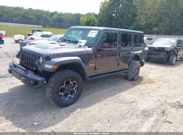 1C4HJXFN7LW268024 2020 JEEP WRANGLER UNLIMITED Gray Առջևի ձախ երեք քառորդ տեսարան