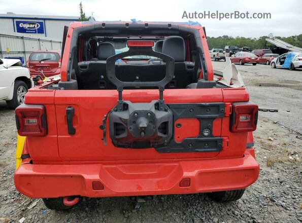1C4HJXFN7MW649602 2021 JEEP WRANGLER Red Rear view