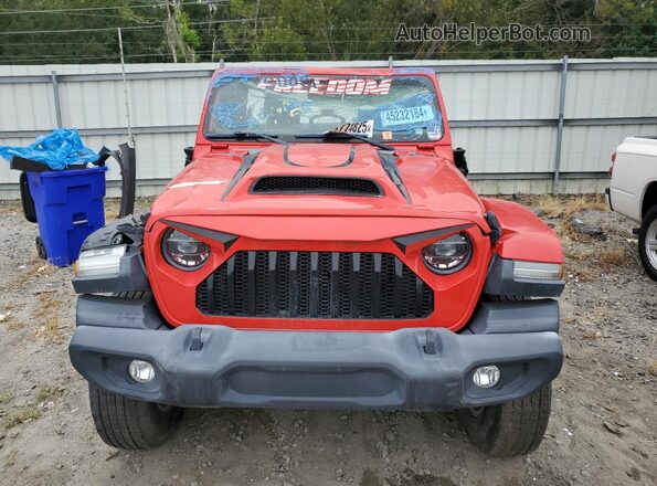 1C4HJXFN7MW649602 2021 JEEP WRANGLER Red Front view
