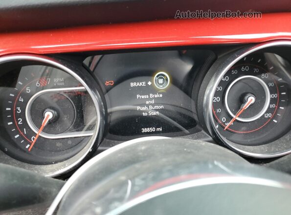 1C4HJXFN7MW649602 2021 JEEP WRANGLER Red Instrument cluster view