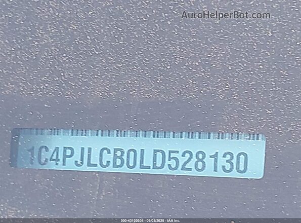 1C4PJLCB0LD528130 2020 JEEP CHEROKEE Silver 