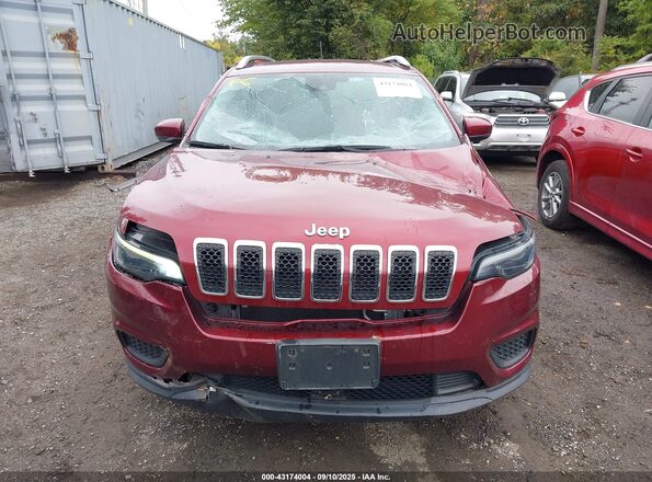 1C4PJLCB0MD116243 2021 JEEP CHEROKEE Maroon Vista del cuadro de instrumentos