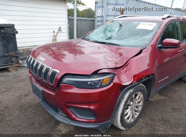 1C4PJLCB0MD116243 2021 JEEP CHEROKEE Maroon Vista frontal