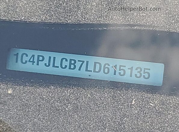 1C4PJLCB7LD615135 2020 JEEP CHEROKEE Белый Вид наклейки с VIN-кодом