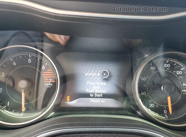 1C4PJLDB0LD524934 2020 JEEP CHEROKEE Gray ხელსაწყოთა პანელის ხედი