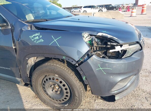 1C4PJLLB6MD145598 2021 JEEP CHEROKEE Синий Вид спереди