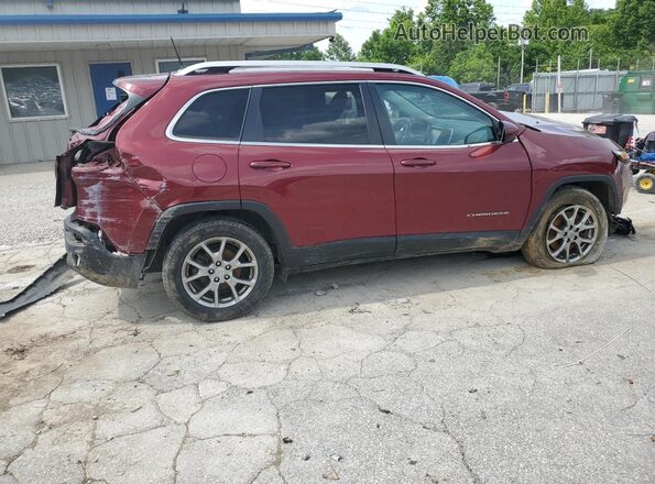 1C4PJLLBXJD616194 2018 JEEP CHEROKEE Maroon 