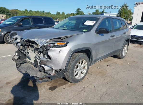 1C4PJMAB3HD220918 2017 JEEP CHEROKEE Gray Vista tres cuartos delantera izquierda