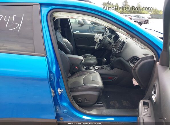 1C4PJMBX2ND522285 2022 JEEP CHEROKEE Синий Вид салона спереди