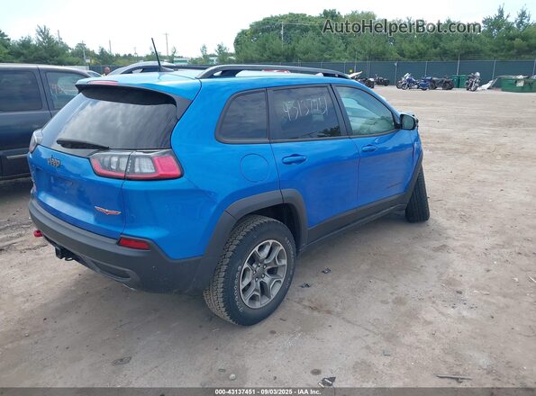 1C4PJMBX2ND522285 2022 JEEP CHEROKEE Синий Задняя правая четверть
