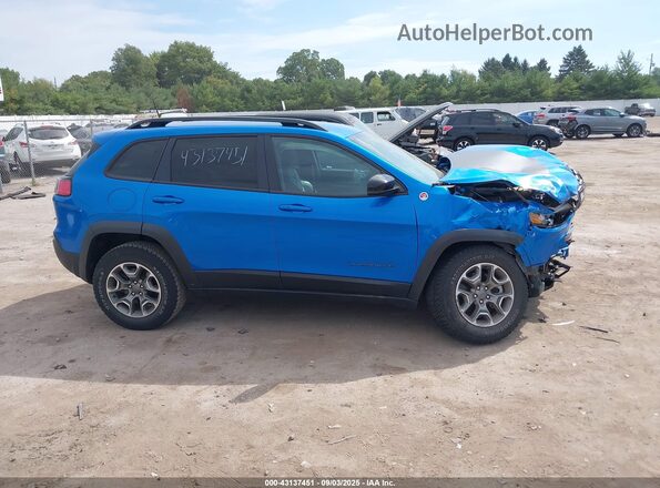 1C4PJMBX2ND522285 2022 JEEP CHEROKEE Синий Вид задней части салона