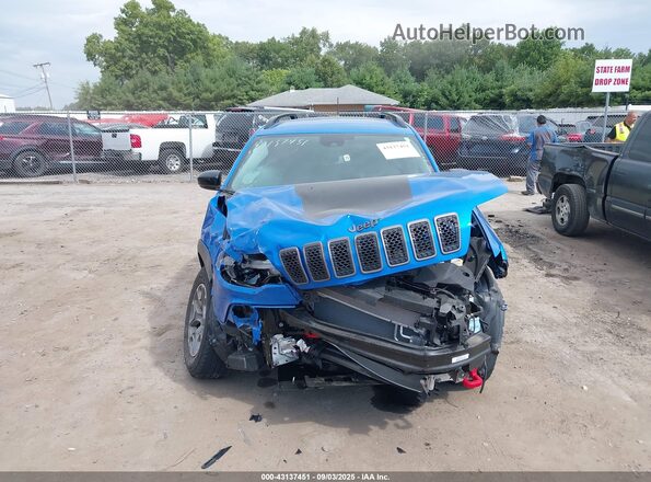 1C4PJMBX2ND522285 2022 JEEP CHEROKEE Синий Вид щитка приборов