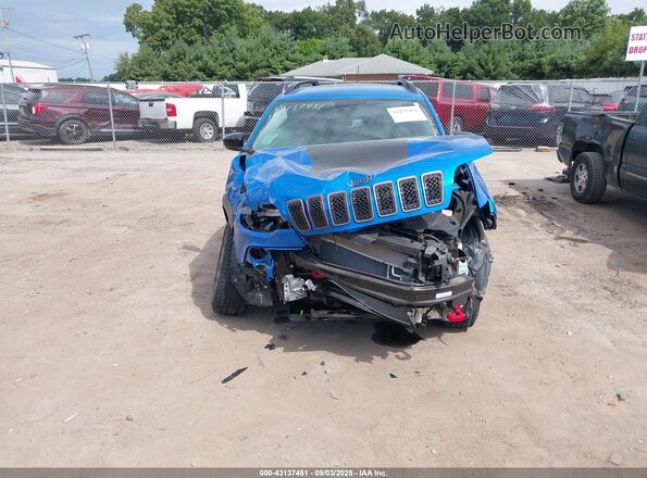 1C4PJMBX2ND522285 2022 JEEP CHEROKEE Синий Вид спереди