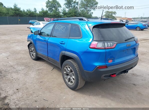 1C4PJMBX2ND522285 2022 JEEP CHEROKEE Синий Задняя левая четверть