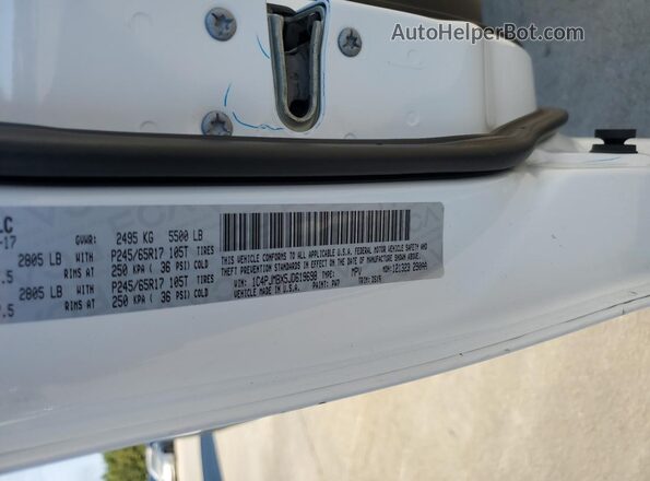 1C4PJMBX5JD619698 2018 JEEP CHEROKEE White 