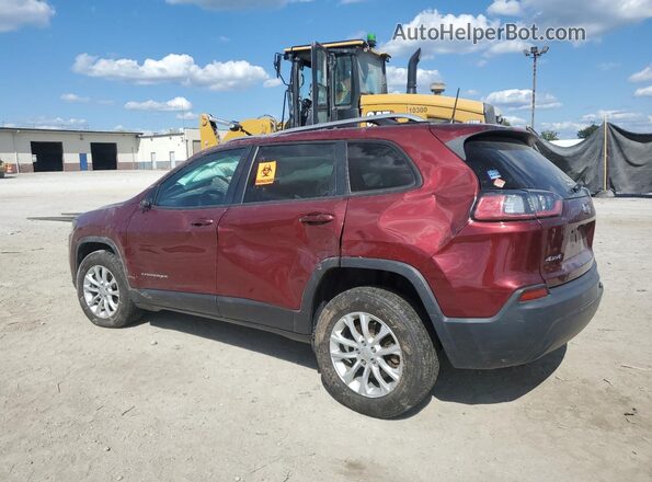 1C4PJMCB4LD654660 2020 JEEP CHEROKEE Burgundy უკანა მარცხენა