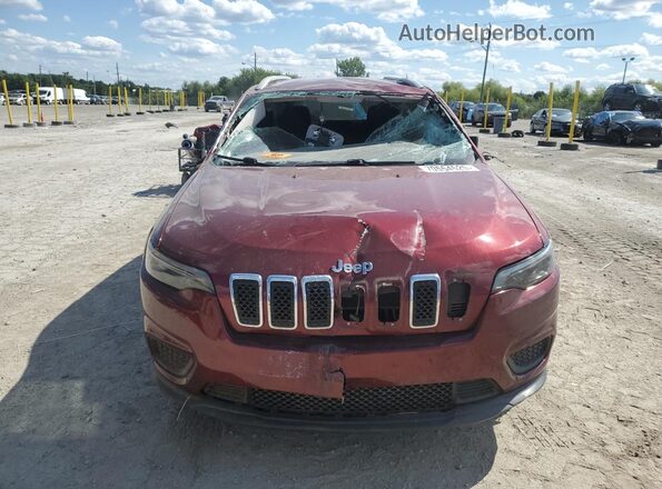 1C4PJMCB4LD654660 2020 JEEP CHEROKEE Burgundy წინა ხედი