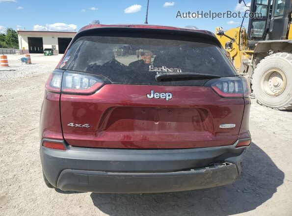 1C4PJMCB4LD654660 2020 JEEP CHEROKEE Burgundy უკანა ხედი
