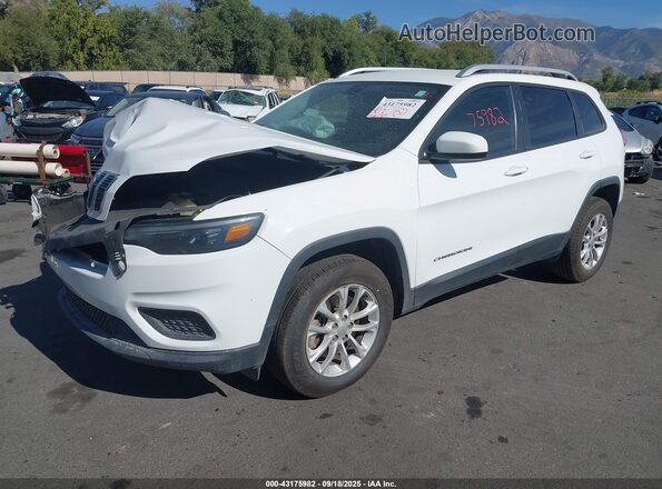 1C4PJMCB5LD573036 2020 JEEP CHEROKEE White წინა მარცხენა ხედი სამი მეოთხედიდან