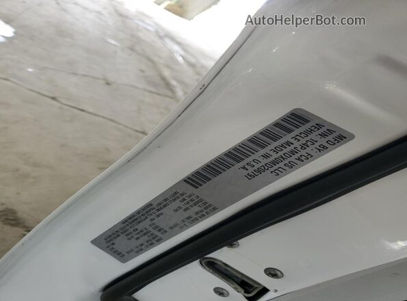 1C4PJMDX0MD206797 2021 JEEP CHEROKEE White VIN კოდის სტიკერის ხედი