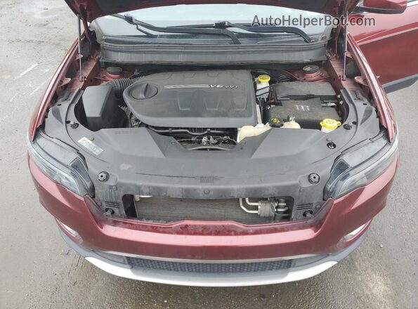 1C4PJMDX6LD524390 2020 JEEP CHEROKEE Темно-бордовый Вид задней части салона