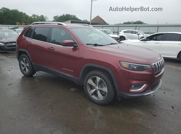 1C4PJMDX6LD524390 2020 JEEP CHEROKEE Темно-бордовый Передняя правая четверть