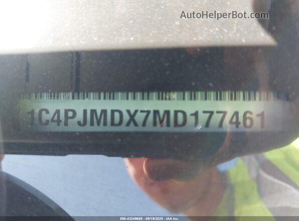 1C4PJMDX7MD177461 2021 JEEP CHEROKEE Красный Вид подкапотного пространства