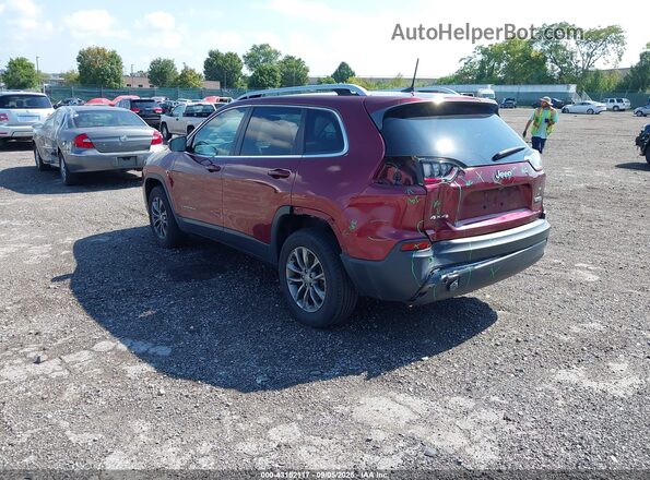 1C4PJMLB4LD526029 2020 JEEP CHEROKEE Burgundy Հետևի ձախ