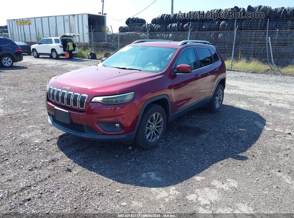 1C4PJMLB4LD526029 2020 JEEP CHEROKEE Burgundy Առջևի ձախ երեք քառորդ տեսարան