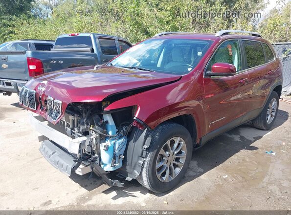 1C4PJMLB9LD506018 2020 JEEP CHEROKEE Burgundy Przód lewy