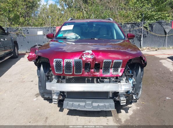 1C4PJMLB9LD506018 2020 JEEP CHEROKEE Burgundy Widok wnętrza z tyłu
