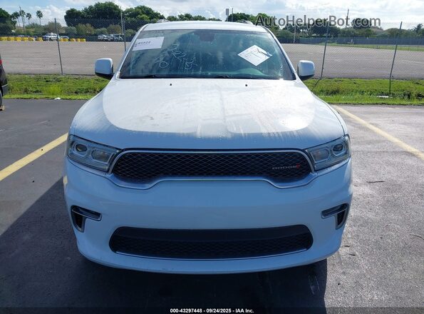 1C4RDHAG0NC130596 2022 DODGE DURANGO Белый Вид щитка приборов