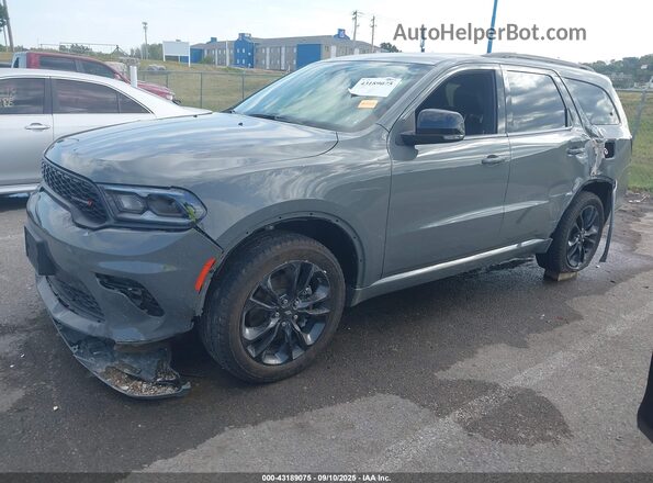 1C4RDJDG5MC763404 2021 DODGE DURANGO Gray Առջևի ձախ երեք քառորդ տեսարան